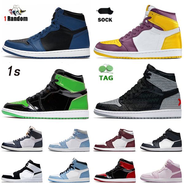 

rebellionaire 1s fashion basketball shoes men women jumpman 1s trainers with socks dark marina blue brotherhood patent green bred unc ts a1