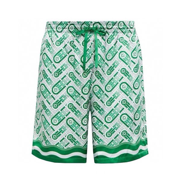 

spring summer europe usa 22ss allover pin print shorts women men high street fashion polyster cool running middle pants jogging short sweatp