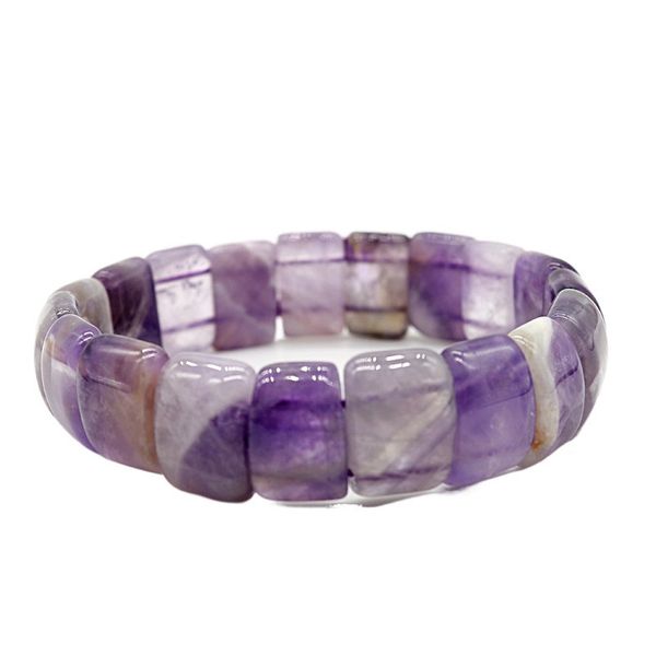 

pulsera joyerÃ­a natural cristal tubo plano Ã¡gata pulsera de colores mixtos howlita Ã³palo ojo de tigre amatista cuarzo rosa, Black