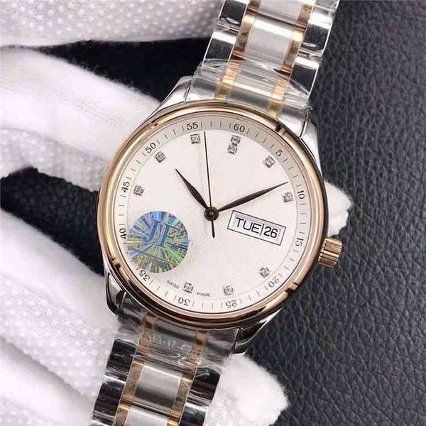 

jf famous watchmaker male automatic mechanical watch eight needle lunar phase multifunctional steel belt leather leisure waterproof room, Slivery;brown