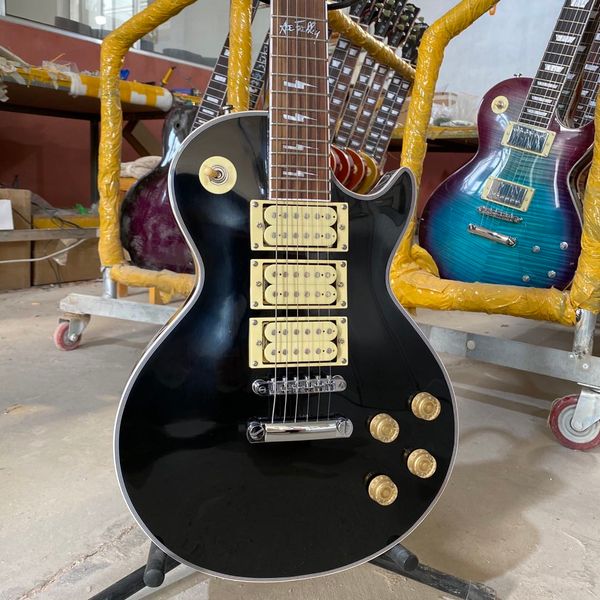 

ace frehley custom electric guitar humbucker pickups rosewood fingerboard mahogany body same of the pictures