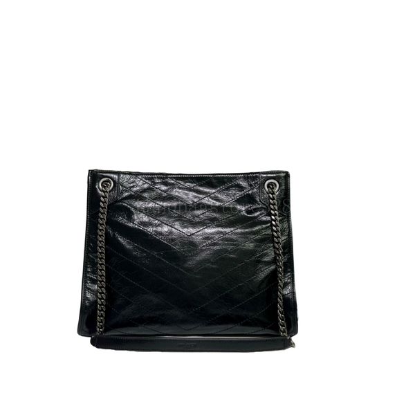 

designer bag niki handbags the tote shopping bags wholesale fashion handbag plain thread genuine leather chains versatile zipper hasp medium
