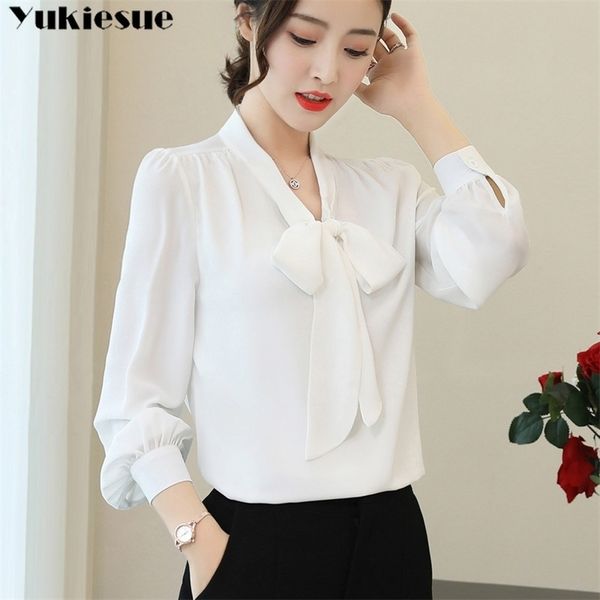 

pink white elegant summer women s shirt blouse for women blusas womens and blouses chiffon shirts ladie s plus size 210412