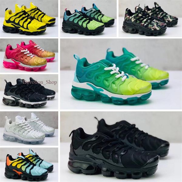 

new kids tn plus baby boy girl children athletic shoes fashion sneaker outdoor black white multi camouflage running shoes eur24-35206z