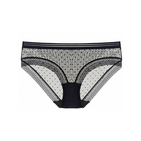 

lace panties low-waist panty women underwear soft breathable briefs mesh fashion for lady bikini thin transparent lingerie, Black;pink