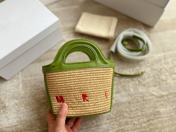 

tote bag fashion light luxury crossbody bag designer marn woven women's