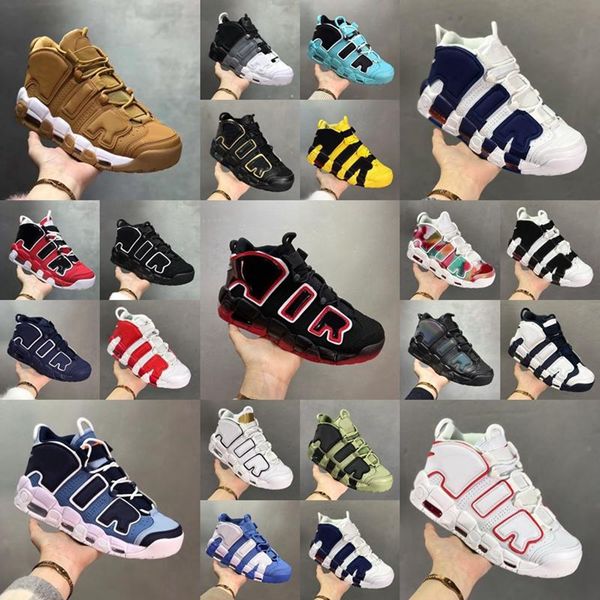 

men basketball shoes pippen uptempos island green raygun bulls hoops pack sky university blue mens women high premium trainer sneakers sz5.5, Black