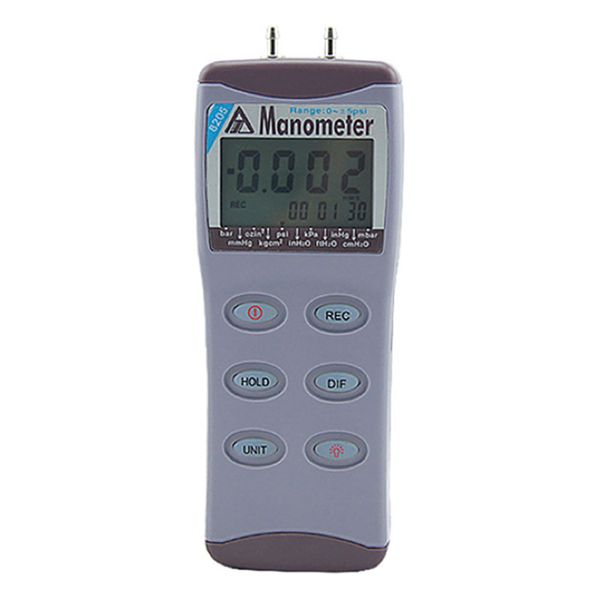 

az8205 portable 5 psi digital differential manometer gauge pressure meter