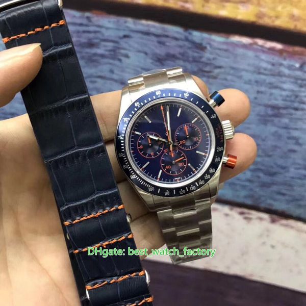 

selling watches 40mm cosmograph 116509 sapphire chronograph transparent cal.4130 movement mechanical automatic mens watch men's wristwa, Slivery;brown