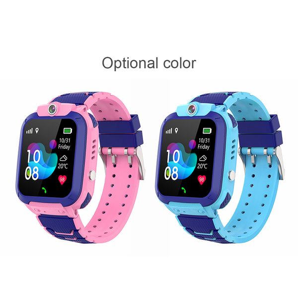 Kids Smart Watch SIM Card SOS Chamada de smartwatch Rastreador de localização da câmera à prova d'água para crianças meninos e meninas