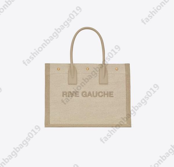 

trend luxurys beach bags designers noe rive gauche linen casual totes womens shopper large capacity handbags ladies canvas shoulder purse 49