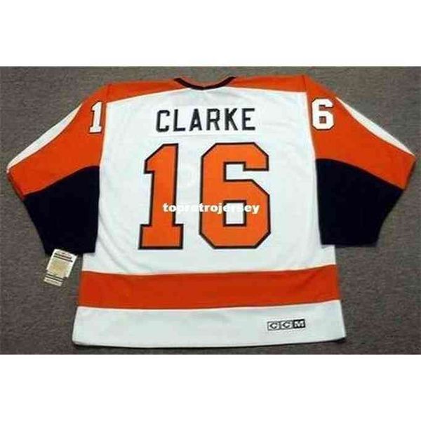 

shirts mens bobby clarke 1974 ccm vintage home retro hockey jersey, Gray