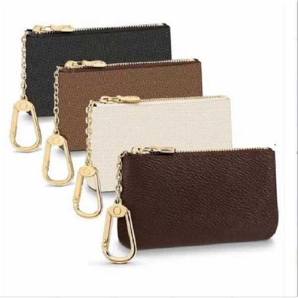 

2022key pouch m62650 pochette cles designers fashion womens mens key ring credit card holder coin purse luxury mini wallet bag lea281v, Red;black