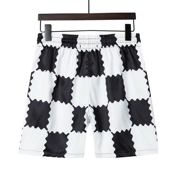 

men's shorts summer design fashion large size quick dry swimming beach shorts boys pocket tone drawstring.m11, White;black