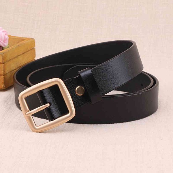 

belts chic wide metal belt simple trouser solid ring buckle cow leather pants with black korean women's sg8i, Black;brown