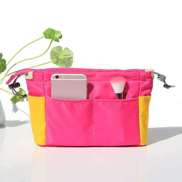 

organizer insert bag women nylon travel insert organizer handbag liner lady makeup cosmetic bag women tote 210305