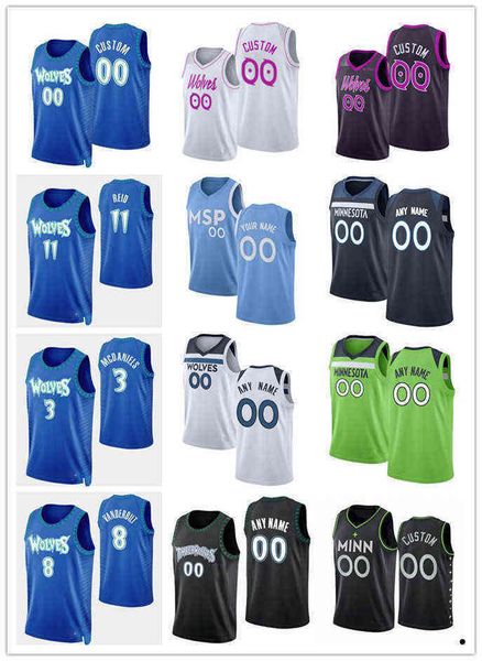 

75th custom men youth 12 taurean prince 11 naz reid 8 jarred vanderbilt 3 jaden mcdaniels basketball jersey, Black;red