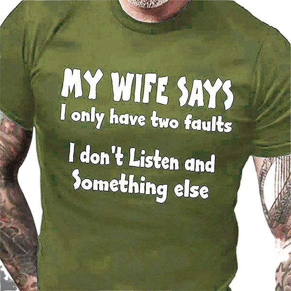 

men's t shirt stamping graphic letter crew neck casual daily print short sleeve cotton lightweight fashion muscle big and tall green w, White;black