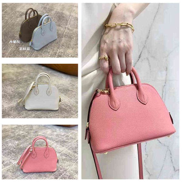 

shell bag summer mini bowling leather soft minority design versatile hand menger