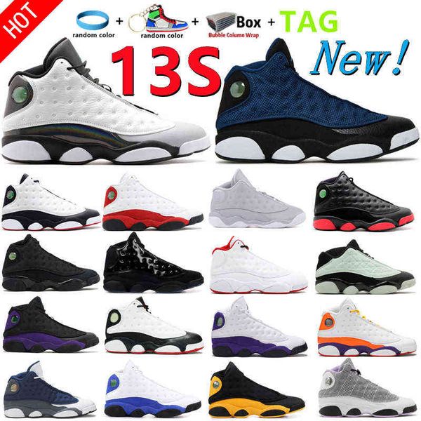 

2022 men 13s basketball shoes 13 xiii midnight navy red flint history of flight blue reflective del sol grey toe starfish barons black cat