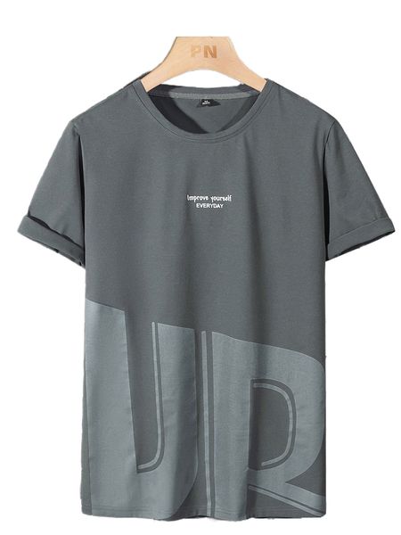 

men slogan graphic tee g5nx#, White;black