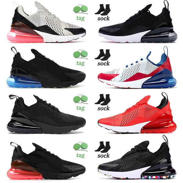 

2022 womens mens 270s running shoes size 36-45 tea berry metallic gold black dusty cactus punch university red sports sneakers trainers, White;red