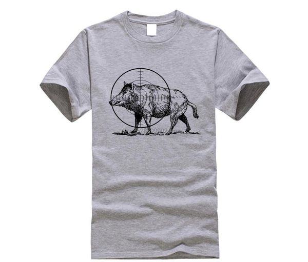 Heren T-Shirts Brand Sale 100 % Cotton Ferel Pig Boar Wild Javelina T-shirt Graphic ShirtsHeren HerenHeren