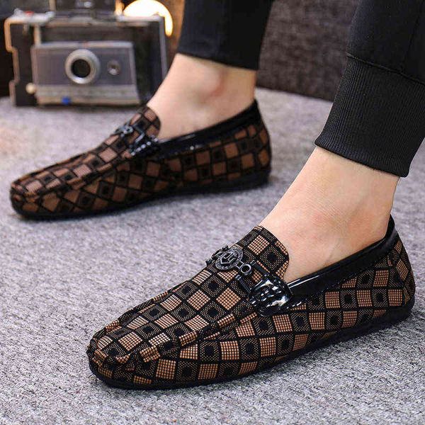 

dres shoe loafer men causal breathable comfortable lightget soft brief shoe farmer fur sneaker fashion italian 220723, Black