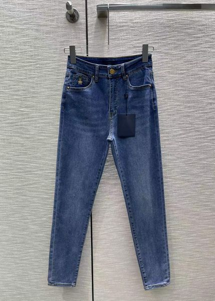 

milan runway jeans 2022 summer autumn fashion designer straight brand same style luxury women's clothing 0528-14, Blue