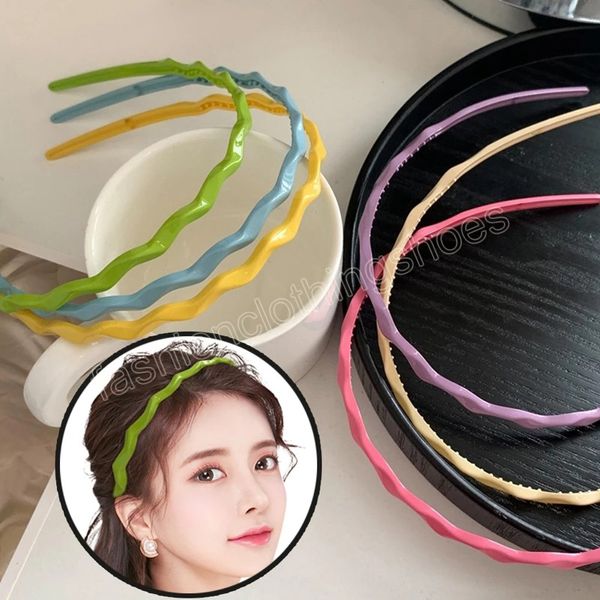 Fashion Hair Head Hoop Band Sport Bandas de cabeceira para feminino Colhas Candy Belief Girls Hair Acessórios