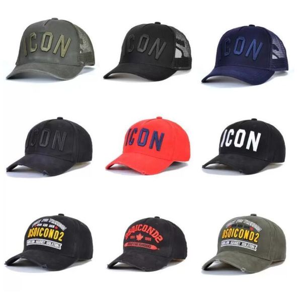 

2021 sale icon mens designer hats casquette d2 luxury embroidery cap adjustable 23 color hat behind letter, Black;gray