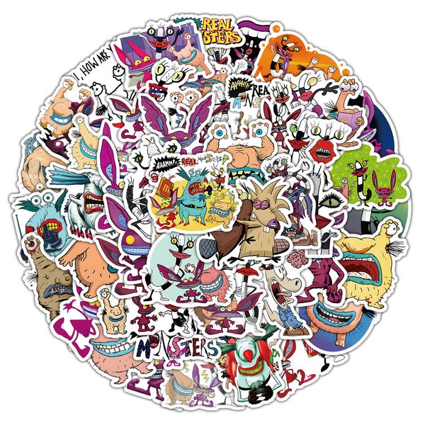 

50pcs graffiti skateboard stickers cartoon animation for car baby scrapbooking pencil case diary phone lapplanner decoration book album kids