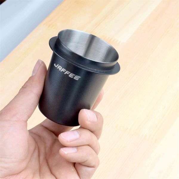 JAFFEE mini tazza da caffè in acciaio inossidabile sniffing mug alimentatore per polvere macchina per caffè espresso portafiltro smerigliatrice macchina per il caffè assistente 210326