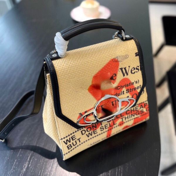 

designer bag brand new saturn bags graffiti lafite woven shoulder bags western queen mother one shoulder hand-held