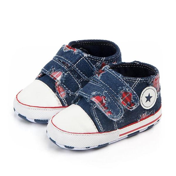 

baby shoes boy girl star sneaker soft anti-slip sole newborn infant first walkers toddler casual canvas crib shoes210s234e