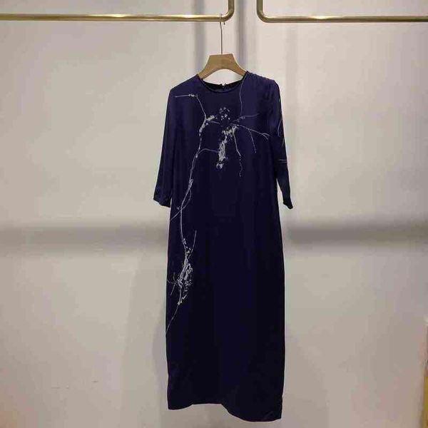 

casual dresses g's 30mm silk dress pure original, Black;gray