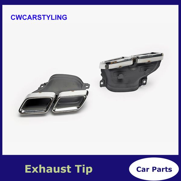 

car quad exhaust muffler tips for mercedes benz c class w205 c200 c300 c180 c260l amg 2014-2016