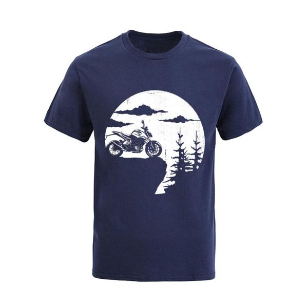 Herren-T-Shirts, klassisches Off-Road-Abenteuer, Motorrad-T-Shirt, Herren, lässig, kurzärmelig, Baumwolle, Biker-Moto-T-Shirt, T-Shirts für Herren