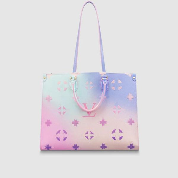 

tz girl designer onthego medium bag gradient tote bag handles and leather long shoulder straps variety of comfortable carrying styles commut