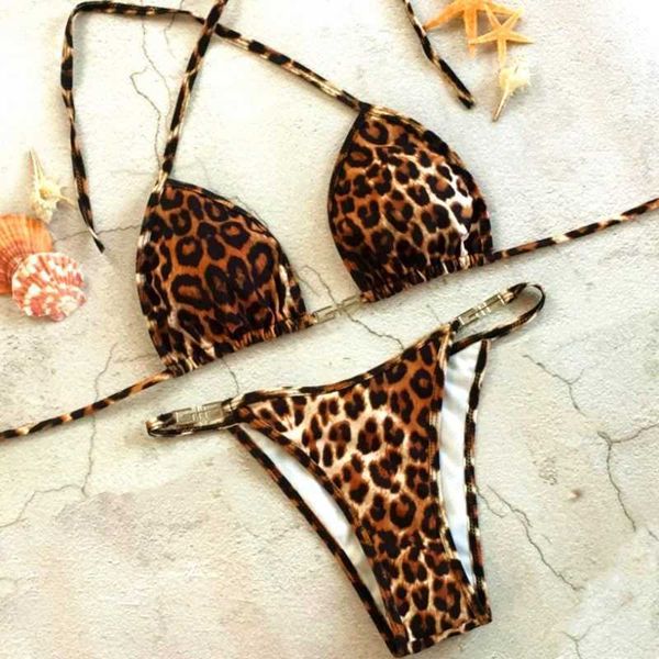 

2022 new leopard bikini swimsuit split swimsuit, White;black