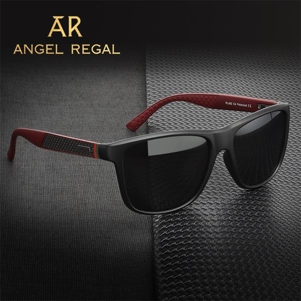 

ar brand classic polarized sunglasses green red stripe design uv400 protection carbon fiber temple sun glass men fashion pl492 220617, White;black