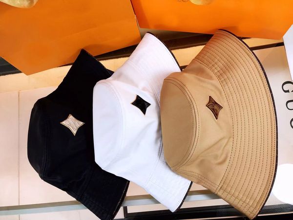

22ss women wide brim hats casual cotton solid fashion street hats men caps designer with logo fisherman hat, Blue;gray