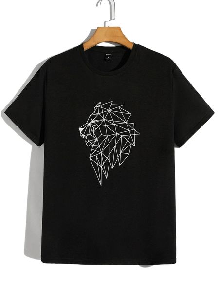 

men geo print tee h4qc#, White;black
