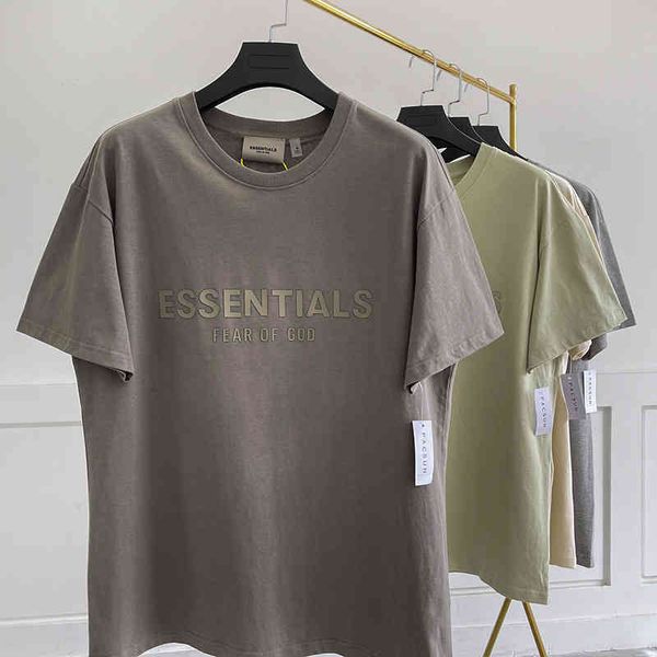 

men's fashion personality trend new short-sleeved brand wholesale essentials multi line high street fog loose short sleeve t-shirt men, White;black