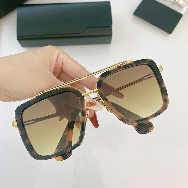 Neue Sonnenbrille Designer Frau Mann Sonnenbrille Übergröße quadratische Brille Mode Italien Adumbral Marke Luxusbrille Attidute Herren Sonnenbrille