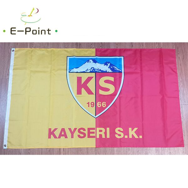 Türkei Kayseri SK Flagge 3x5ft 90cmx150cm Polyester-Flaggen Banner-Dekoration fliegender Hausgarten Festliche Geschenke