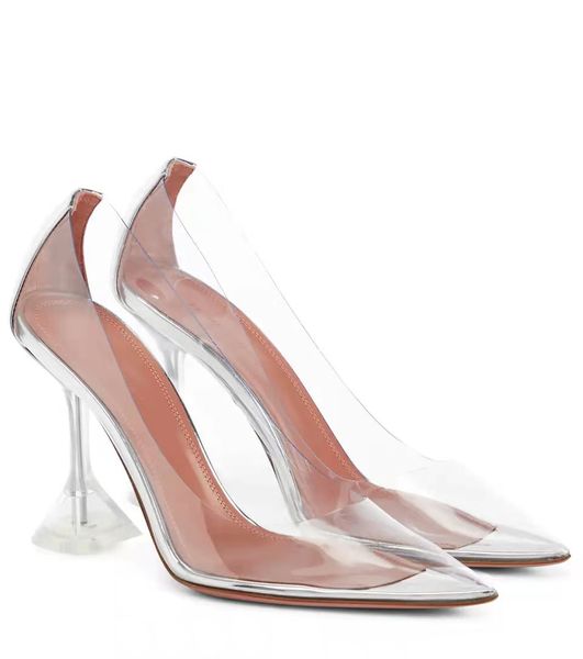 

new season shoes amina pumps muaddi ami clear transparent pvc pumps, Black
