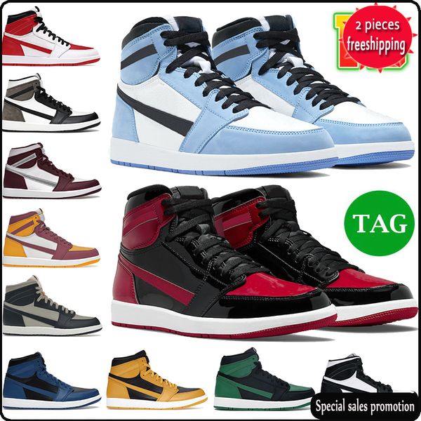 

2022 jumpman1 og basketball shoes men women sneakers bred dark mocha panda chicago shattered backboard outdoor mens womens sports nb, Black