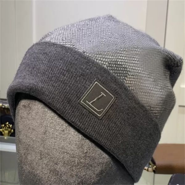 

mens designer beanie caps hats knitted cashmere cap women hat luxury men baseball hats luxurys beanies winter plaid caps 2204086d, Blue;gray