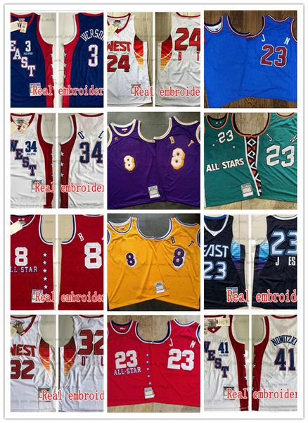 

2022 new authentic stitched mitchell and ness 1996 basketball jerseys 2003 2004 2009 all tracy star 1 mcgrady vince 15 carter retro hardwood, Black;red